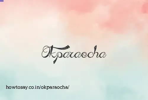 Okparaocha