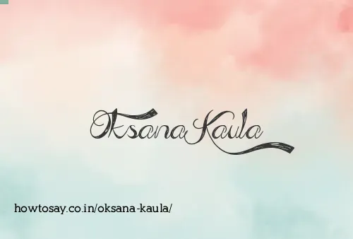 Oksana Kaula