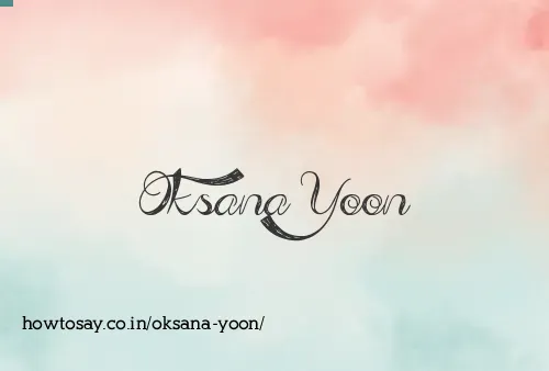 Oksana Yoon