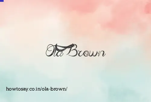 Ola Brown