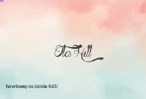 Ola Hill
