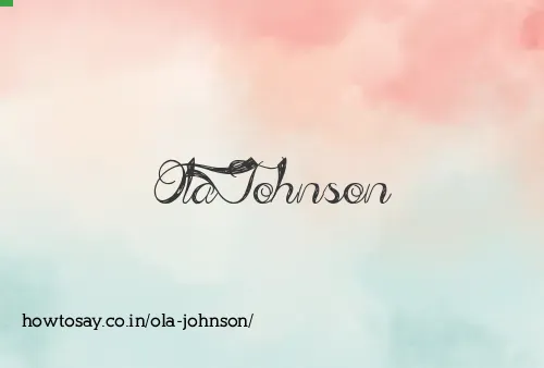 Ola Johnson