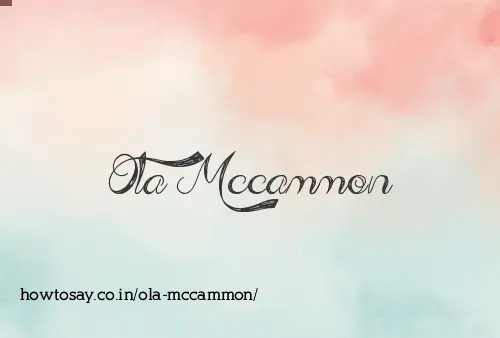 Ola Mccammon