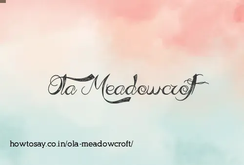Ola Meadowcroft