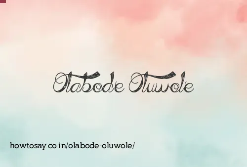 Olabode Oluwole