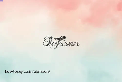 Olafsson