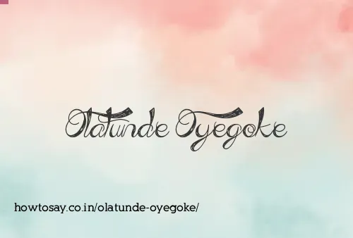 Olatunde Oyegoke