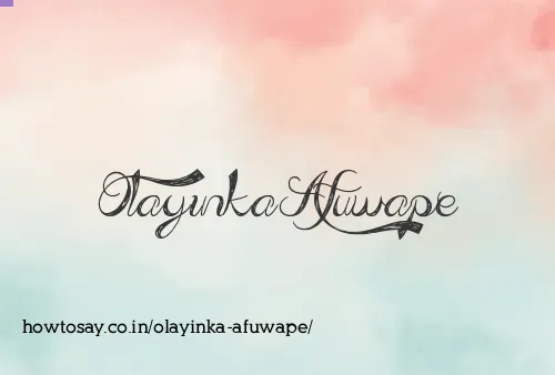 Olayinka Afuwape
