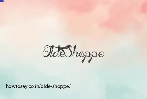 Olde Shoppe