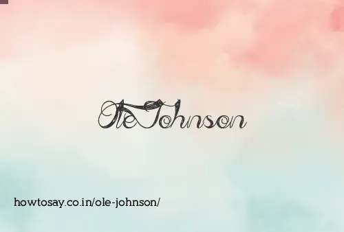 Ole Johnson