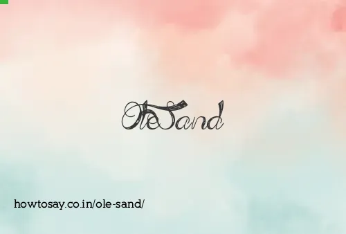 Ole Sand