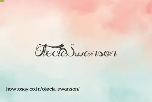 Olecia Swanson