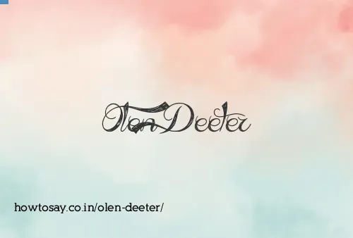 Olen Deeter