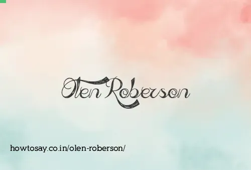 Olen Roberson