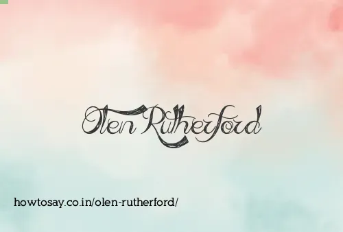 Olen Rutherford