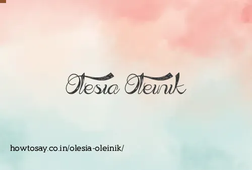 Olesia Oleinik