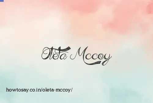 Oleta Mccoy