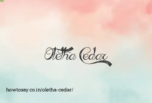 Oletha Cedar