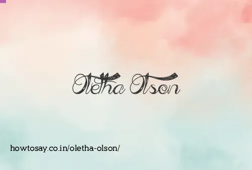 Oletha Olson