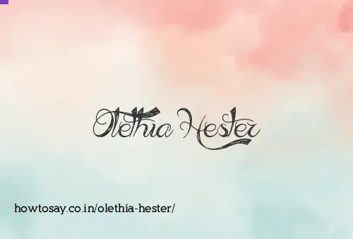Olethia Hester
