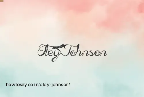 Oley Johnson
