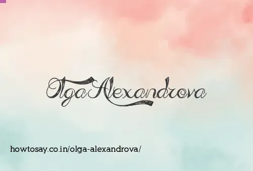 Olga Alexandrova