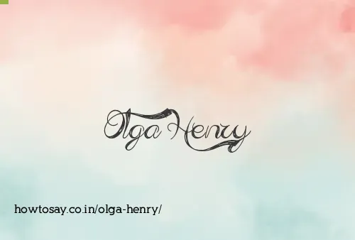 Olga Henry