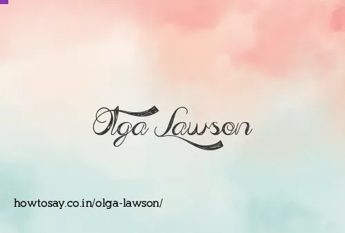 Olga Lawson