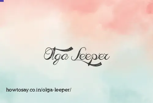 Olga Leeper