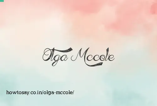 Olga Mccole