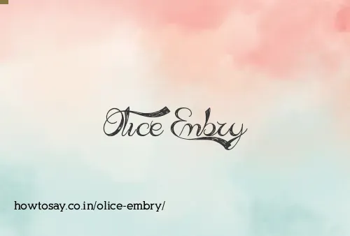 Olice Embry