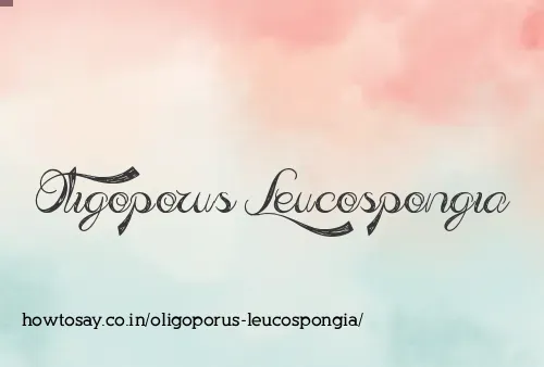 Oligoporus Leucospongia