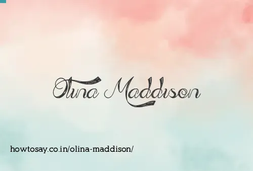 Olina Maddison