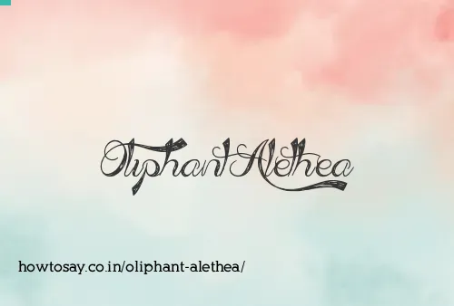 Oliphant Alethea