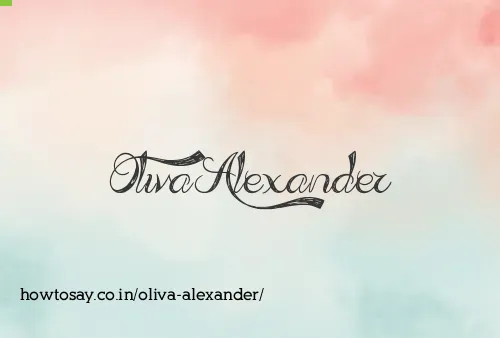 Oliva Alexander
