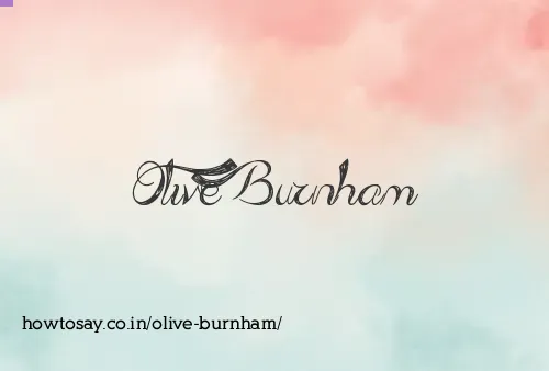 Olive Burnham