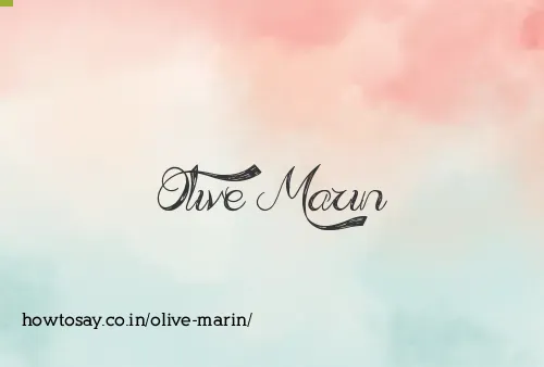 Olive Marin