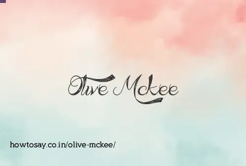 Olive Mckee