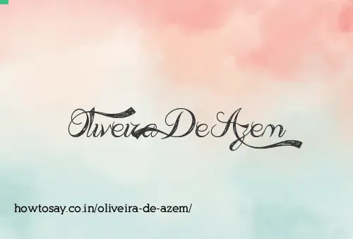 Oliveira De Azem