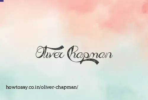 Oliver Chapman