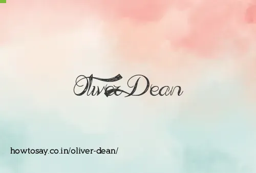 Oliver Dean