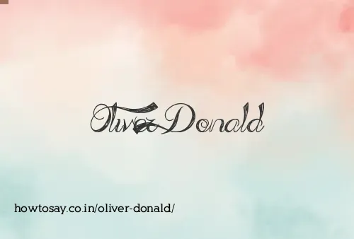 Oliver Donald