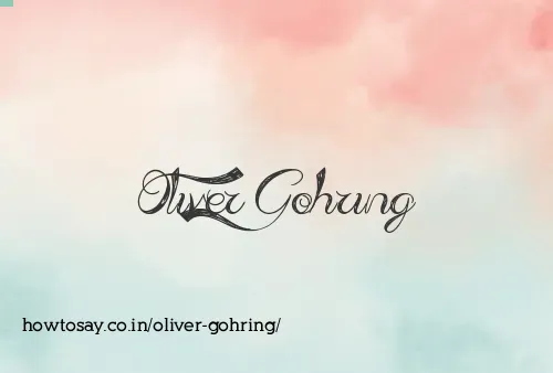 Oliver Gohring