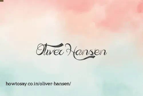 Oliver Hansen