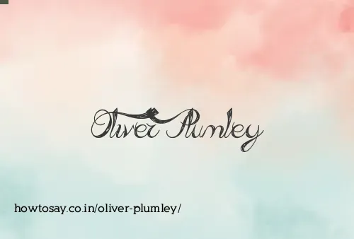 Oliver Plumley