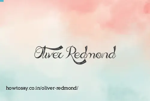 Oliver Redmond