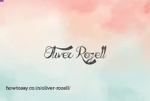Oliver Rozell