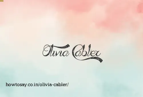 Olivia Cabler