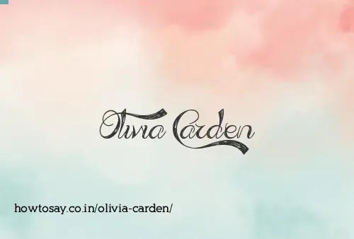 Olivia Carden