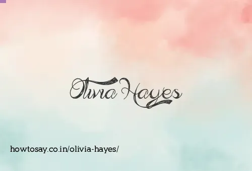 Olivia Hayes